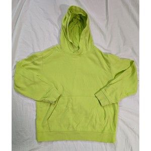 3/$21 H&M Knit Hooded Sweatshirt Pullover Neon Basic Sz 10 Green